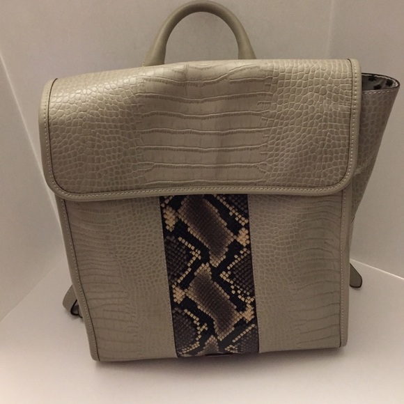 Frances Valentine Trey Croc Oyster Backpack bag purse main image 5